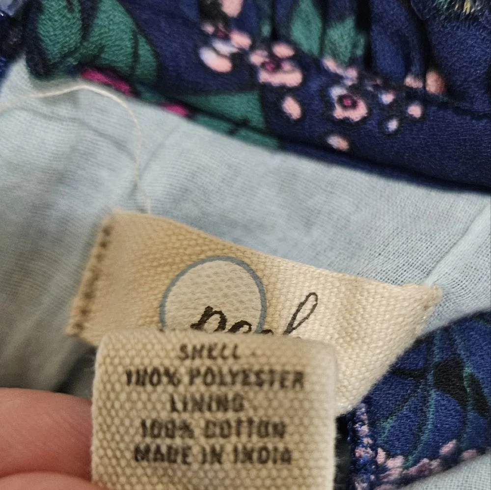 Peek Baby Emma Spring Floral Dress Navy 6-12 Months